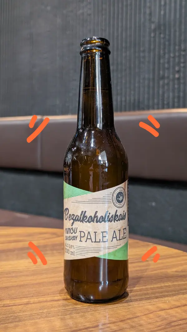 Kingu Brewery Pale Ale, 0.33L Bezalkoholiskais alus